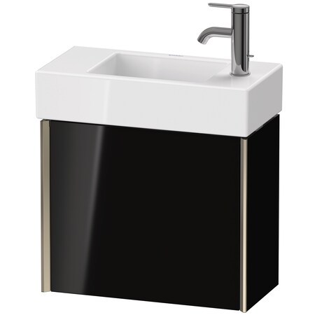 Duravit Xviu Wall-Mounted Vanity Unit Black High Gloss XV4232LB140